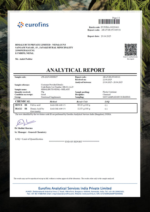 SHILAJIT FROM NEPAL - ELITE EDITION - 20GRM