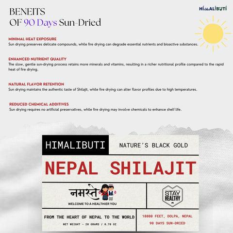 HIMALIBUTI NEPAL SHILAJIT - DOLPA, NEPAL. 18000 FEET, 90 DAYS SUN-DRIED. ( NEPAL IMPORTED )