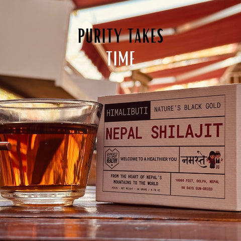 NEPALI SHILAJIT WITH COPPER SPOON - 20GRM - ELITE
