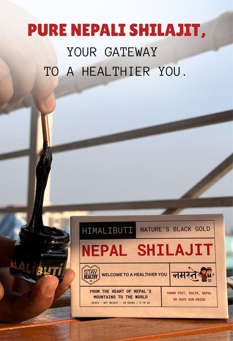 NEPALI SHILAJIT WITH COPPER SPOON - 20GRM - ELITE