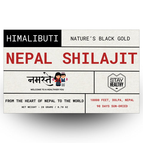 HIMALIBUTI NEPAL SHILAJIT - DOLPA, NEPAL. 18000 FEET, 90 DAYS SUN-DRIED. ( NEPAL IMPORTED )