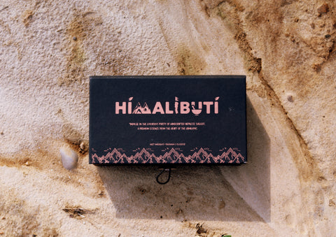 "Unlock Nature's Power with Pure HimaliButi Shilajit."