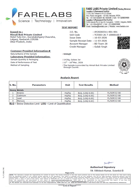 SHILAJIT FROM NEPAL - ELITE EDITION - 20GRM