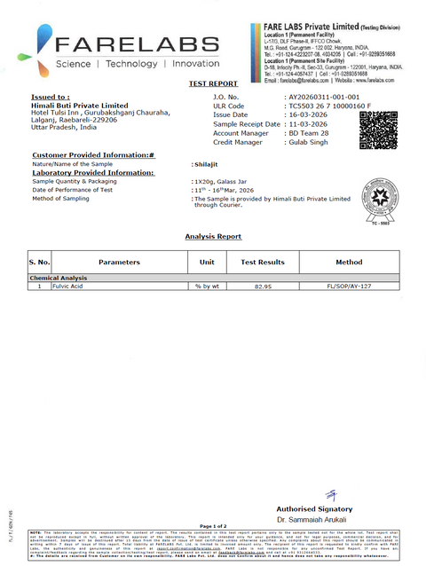 SHILAJIT FROM NEPAL - ELITE EDITION - 20GRM