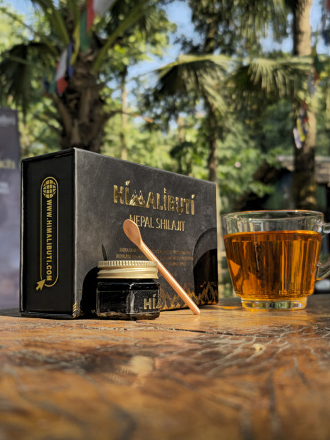 NEPALI SHILAJIT WITH COPPER SPOON - 20GRM - SUPREME