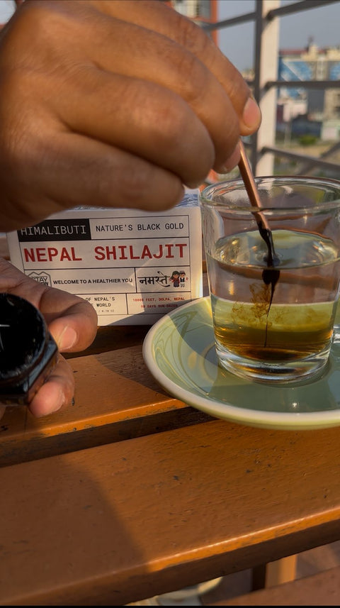 NEPALI SHILAJIT WITH COPPER SPOON - 20GRM - ELITE